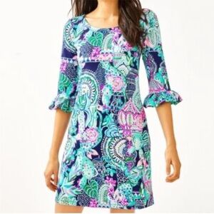 Lilly Pulitzer Sophie ruffle dress size small lookin sharp